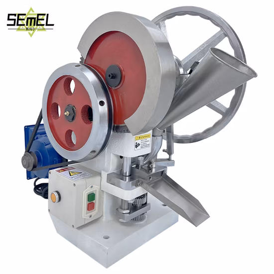 4500 Tablets / Hour Small Single Punch Salt Candy Tablet Press Machine with Customizable